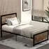 Single Bed Frame - Black, Metal