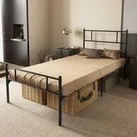 Single Bed Frame - Black, Metal