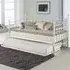 Single Day Bed with Trundle - White, Metal