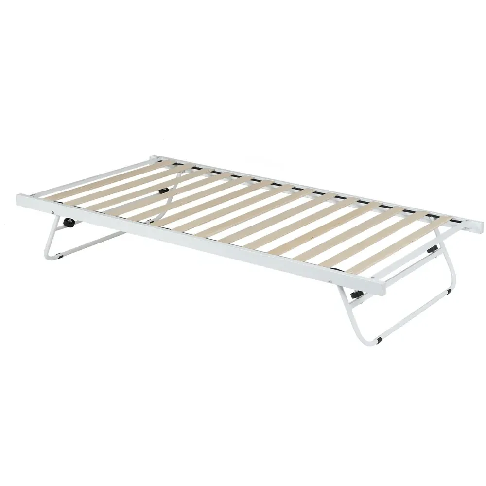 Single Daybed with Trundle Frame - White