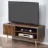 Single Door 2 Shelf TV Cabinet - Brown