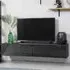 Single Door Floating Wall TV Unit - Black, High Gloss