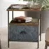 Single Drawer Bedside Table - Brown