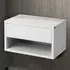 Single Drawer Wall Mounted Bedside Table Set of 2 - White