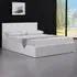 Single Ottoman Bed with Storage - White, Faux Leather