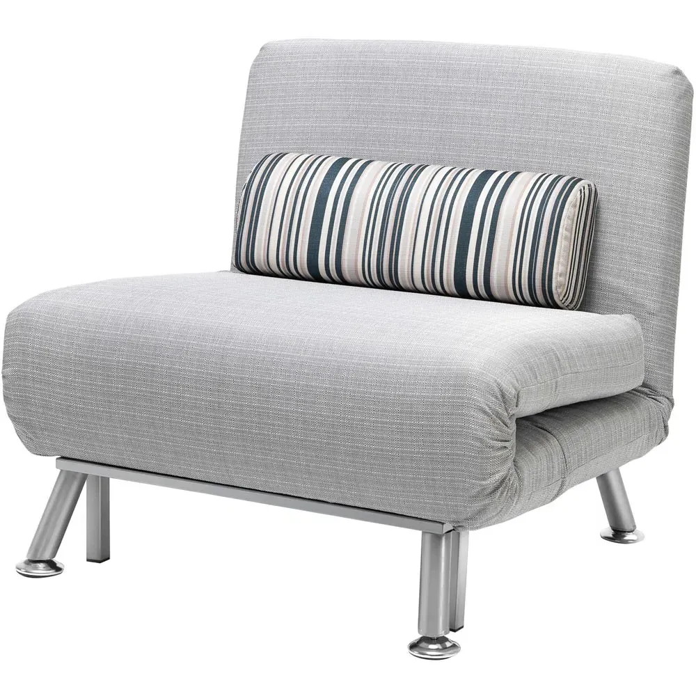Single Seater Foldable Sofa Bed - Grey
