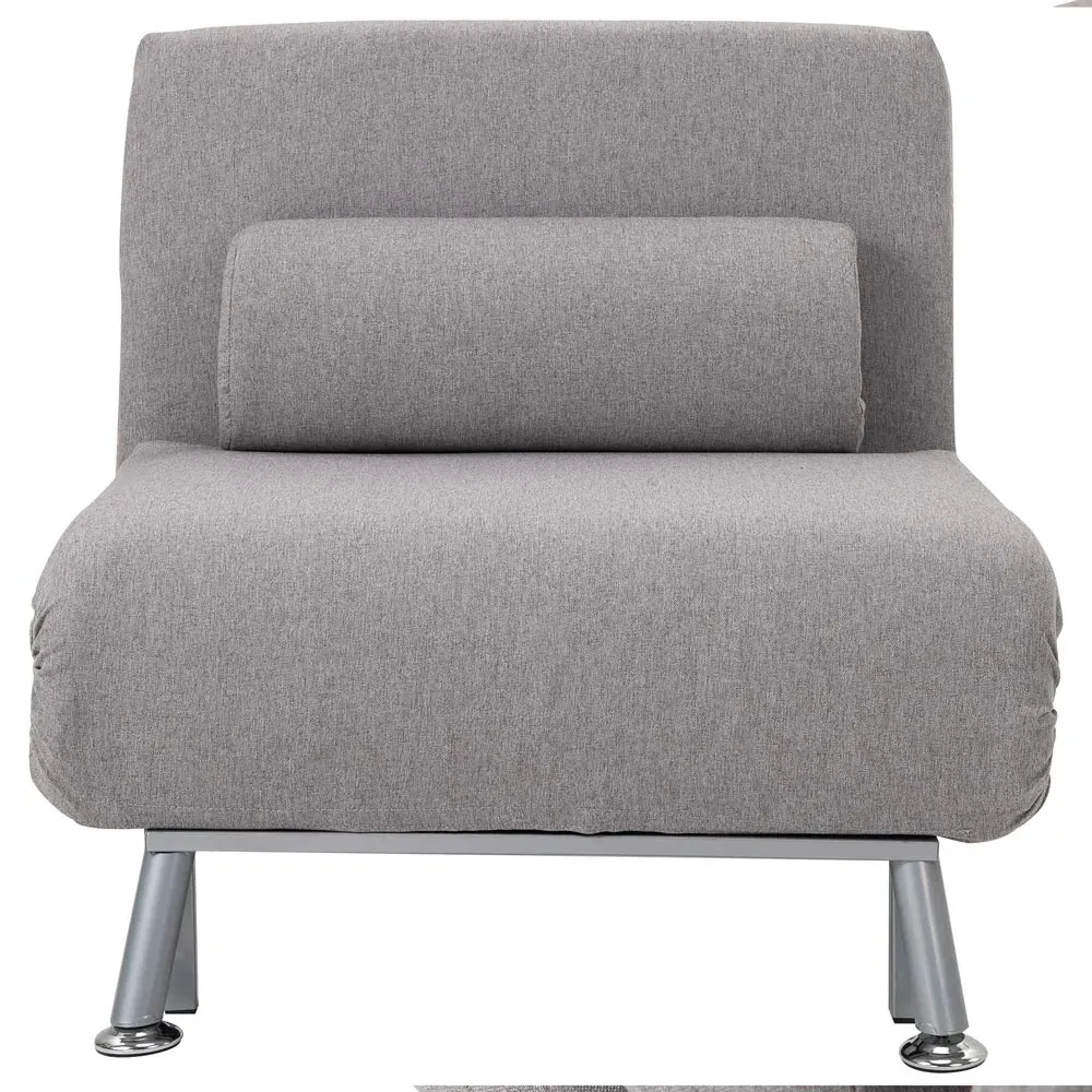 Single Seater Foldable Sofa Bed - Grey