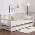 Single Shaker Day Bed with Trundle - White, Wood