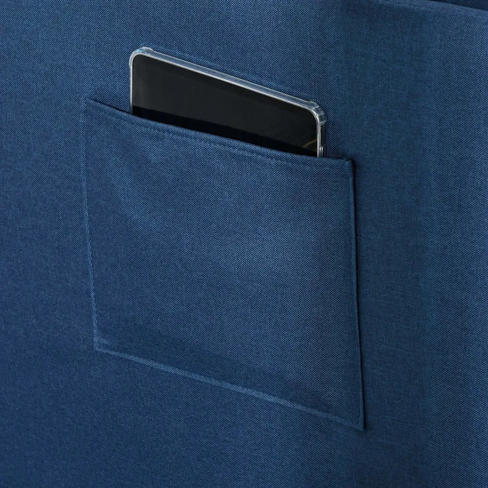 Single Sleeper Recliner Sofa Bed - Blue