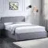 Small Double Ottoman Bed Frame with Storage - Grey