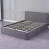 Small Double Ottoman Bed with Storage - Grey, Fabric