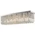 Square Crystal Ceiling Light - Silver