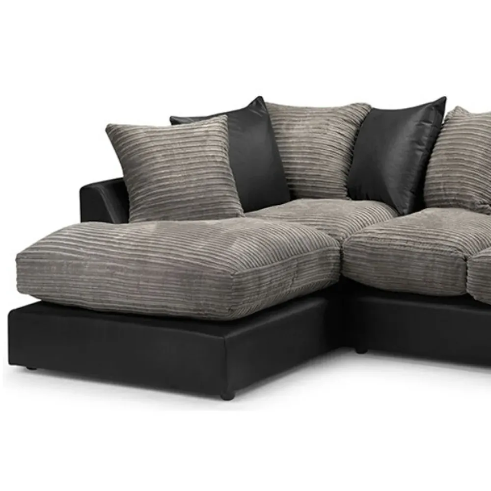 Sturridge 3-Seater Right Hand Corner Sofa - Charcoal, Chenille