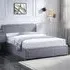 Super King Ottoman Bed Frame with Storage - Grey