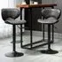 Swivel Bar Stool Set of 2 - Black