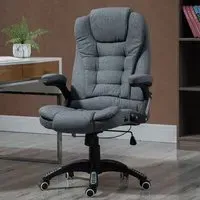 Swivel Desk Office Chair with Reclining - Grey