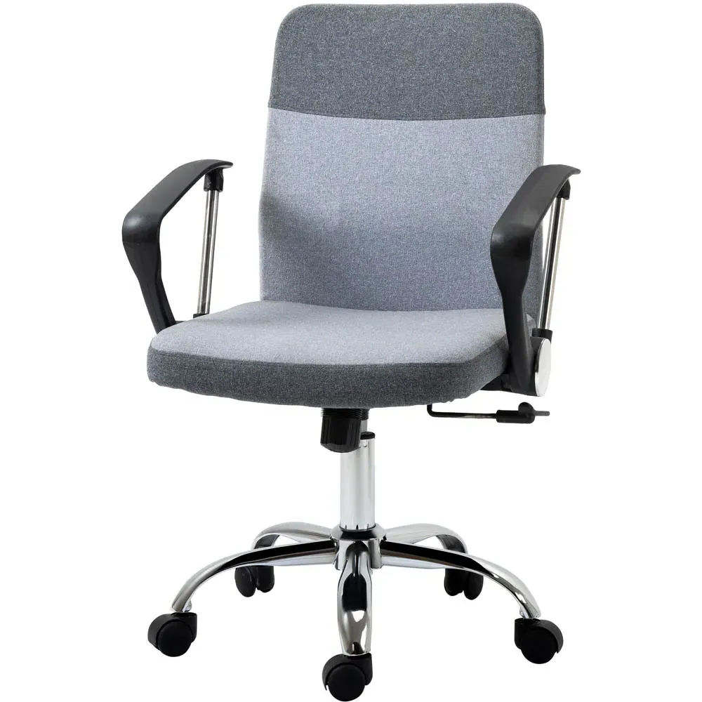 Swivel Ergonomic Office Chair - Grey, Linen