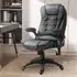 Swivel Executive Office Chair with Massage - Black, Faux Leather