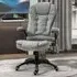 Swivel Massage Recliner Office Chair - Grey, Microfibre