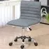 Swivel Office Chair - Light Grey, PU Leather