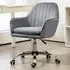 Swivel Office Chair with Adjustable Height - Grey