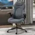Swivel Office Chair with Flip-Up Armrests - Dark Grey