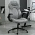 Swivel Office Chair with Flip-Up Armrests - Light Grey