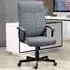 Swivel Office Chair with Tilt Function - Dark Grey, Linen