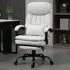 Swivel Vibration Massage Office Chair - Cream, Microfibre
