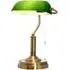 Table Lamp with Glass Shade - Green, Brass