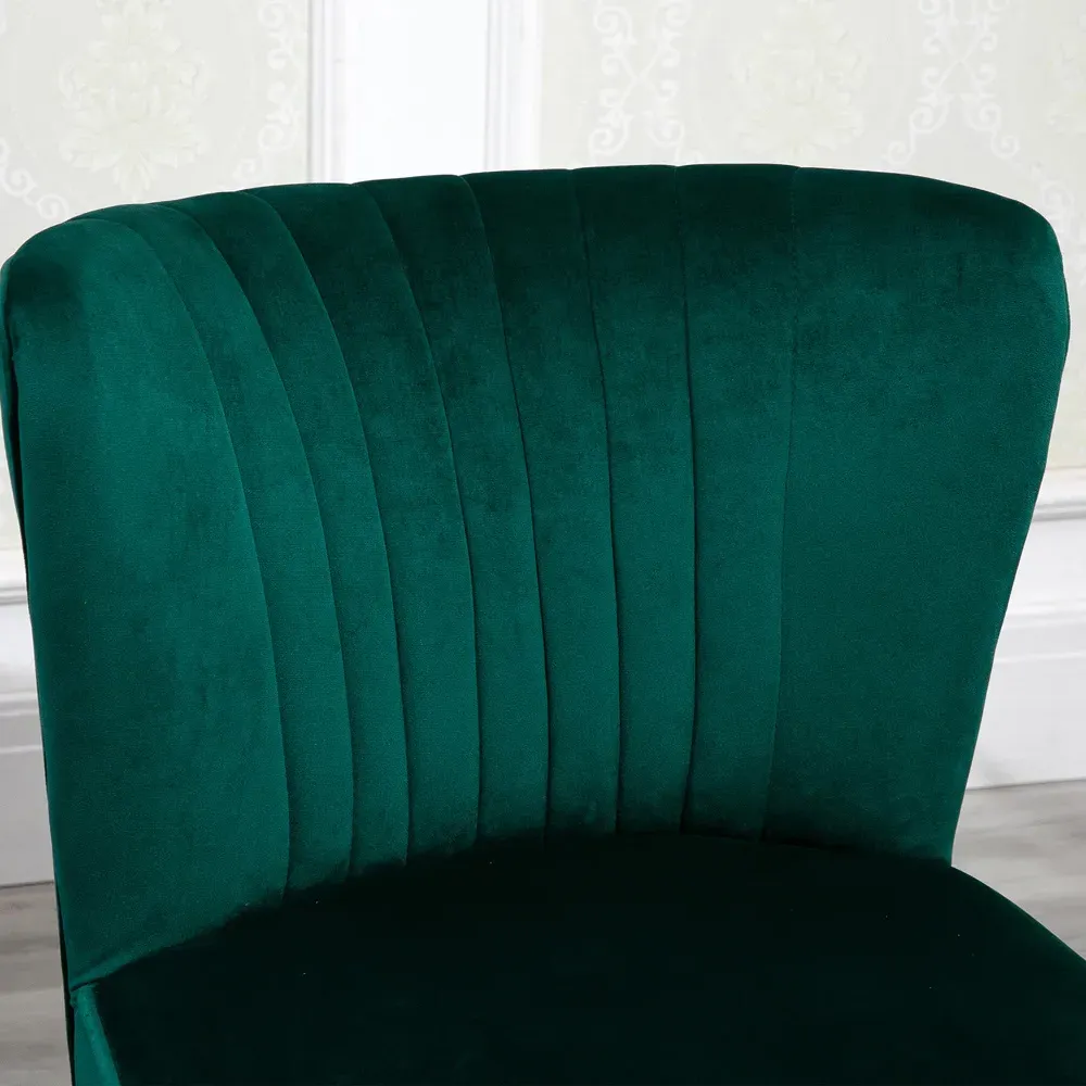 Tub Accent Chair - Green, Velvet