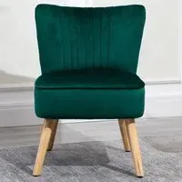 Tub Accent Chair - Green, Velvet