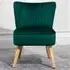 Tub Accent Chair - Green, Velvet
