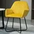 Tub Chair with Armrests - Yellow