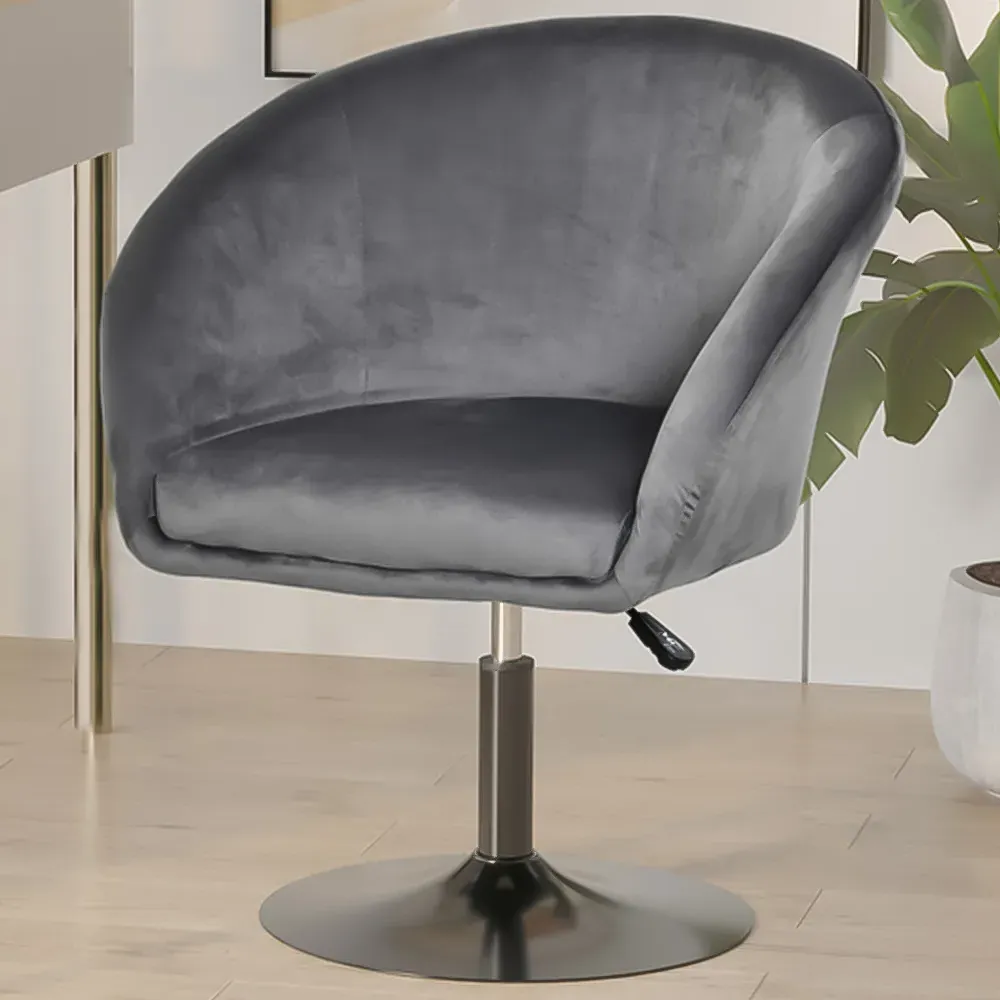 Tub Seat Swivel Bar Stool - Grey image