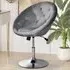 Tufted Height Adjustable Bar Stool - Grey, Velvet
