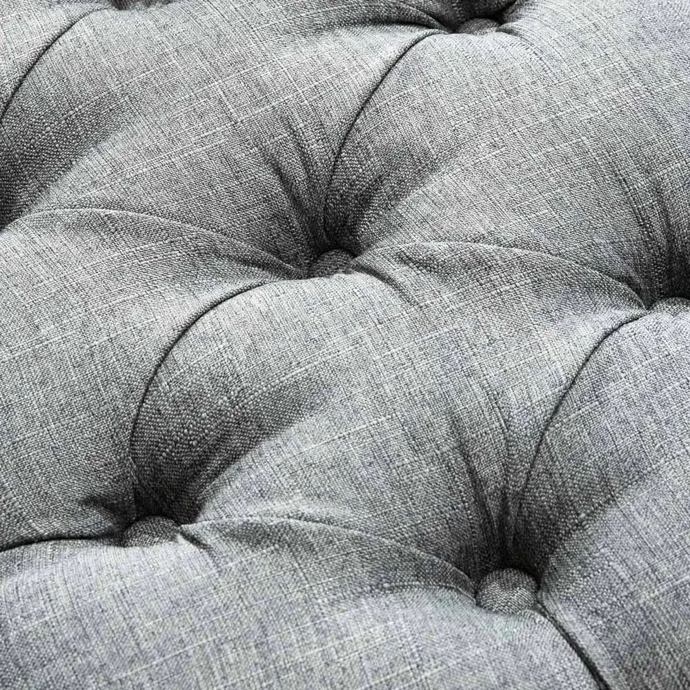 Tufted Multifunctional Accent Bench - Grey, Linen