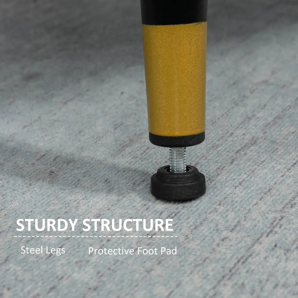 Upholstered Armchair with Button Tufting - Grey, Polyester