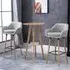 Upholstered Bar Stool Set of 2 - Beige