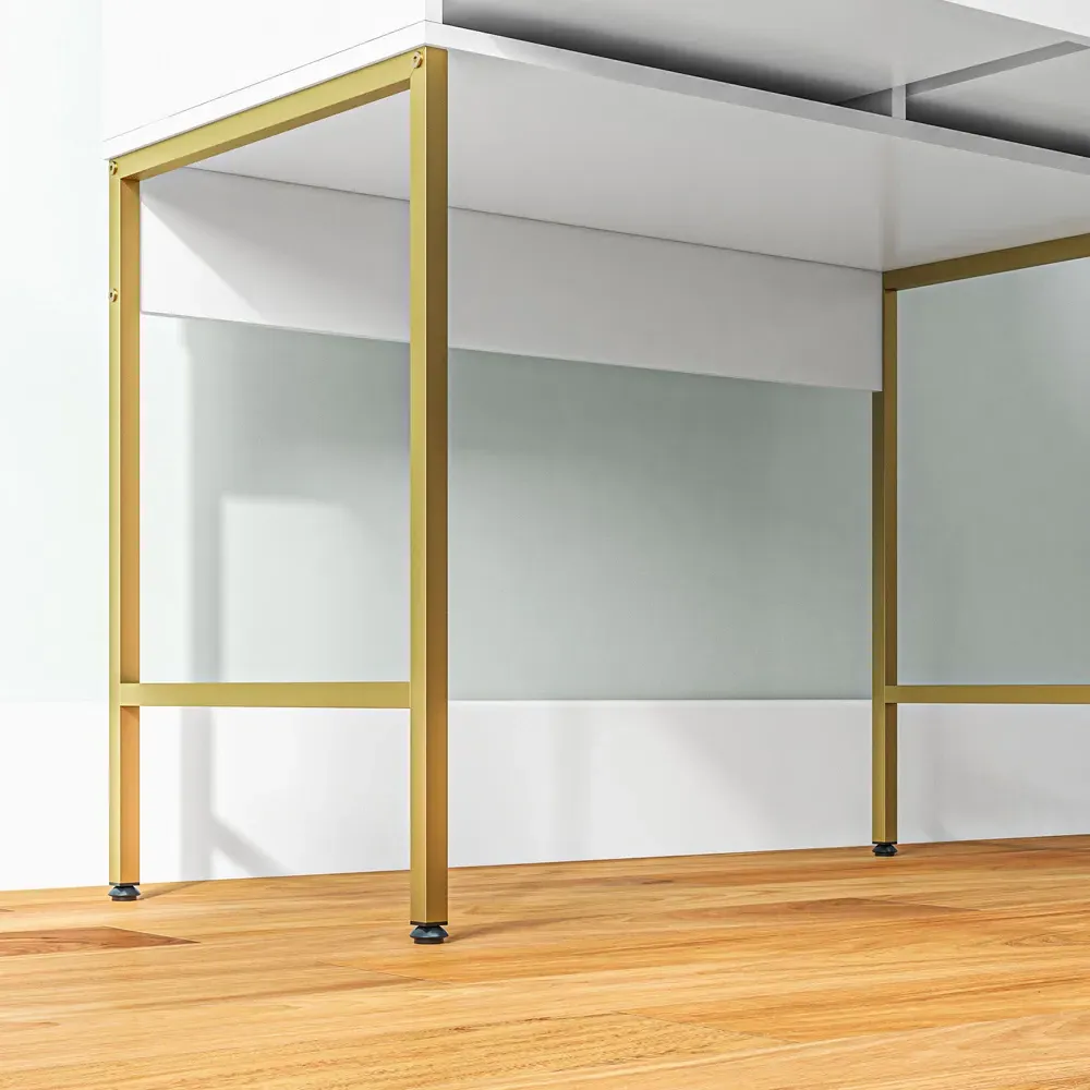 Vanity Dressing Table Set with Mirror - White