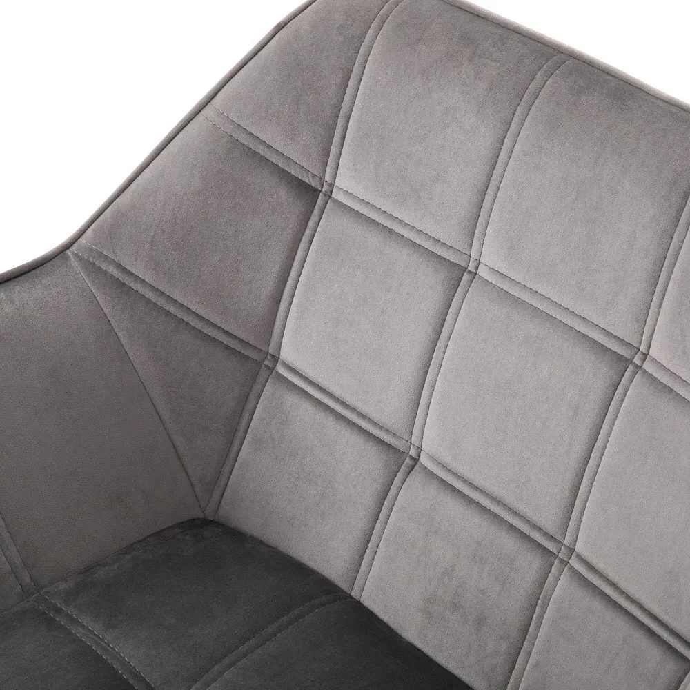 Velvet Touch Armchair - Grey