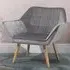 Velvet Touch Armchair - Grey