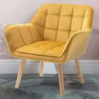 Velvet Touch Armchair - Yellow