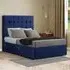Venezia Single Divan Bed with Storage - Navy