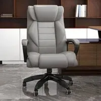 Vibration Massage High Back Executive Office Chair - Grey