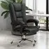 Vibration Massage Office Chair with Heat - Black, PU Leather