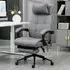 Vibration Massage Office Chair with Heat - Grey, Linen