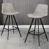 Vintage Bar Stool Set of 2 - Grey