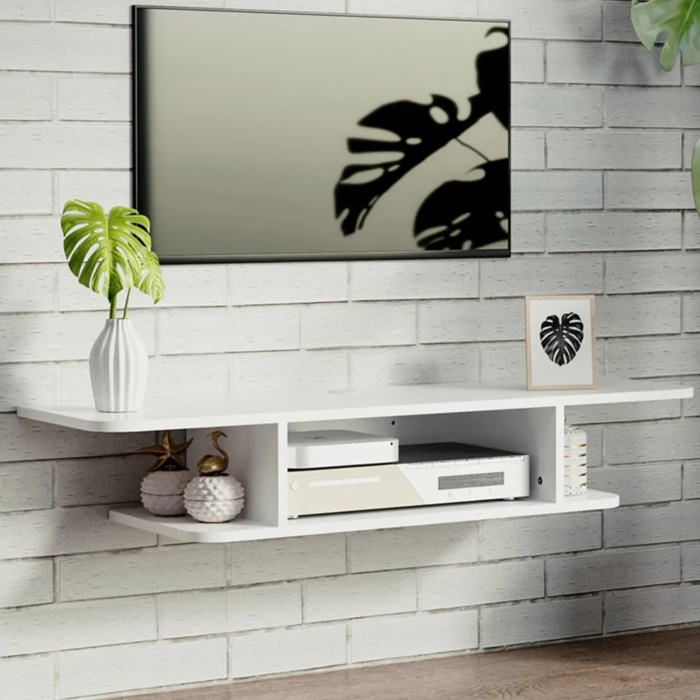 Wall Mounted Floating TV Unit - White image