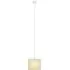 Wave Linen Textured Shade Ceiling Lamp - White